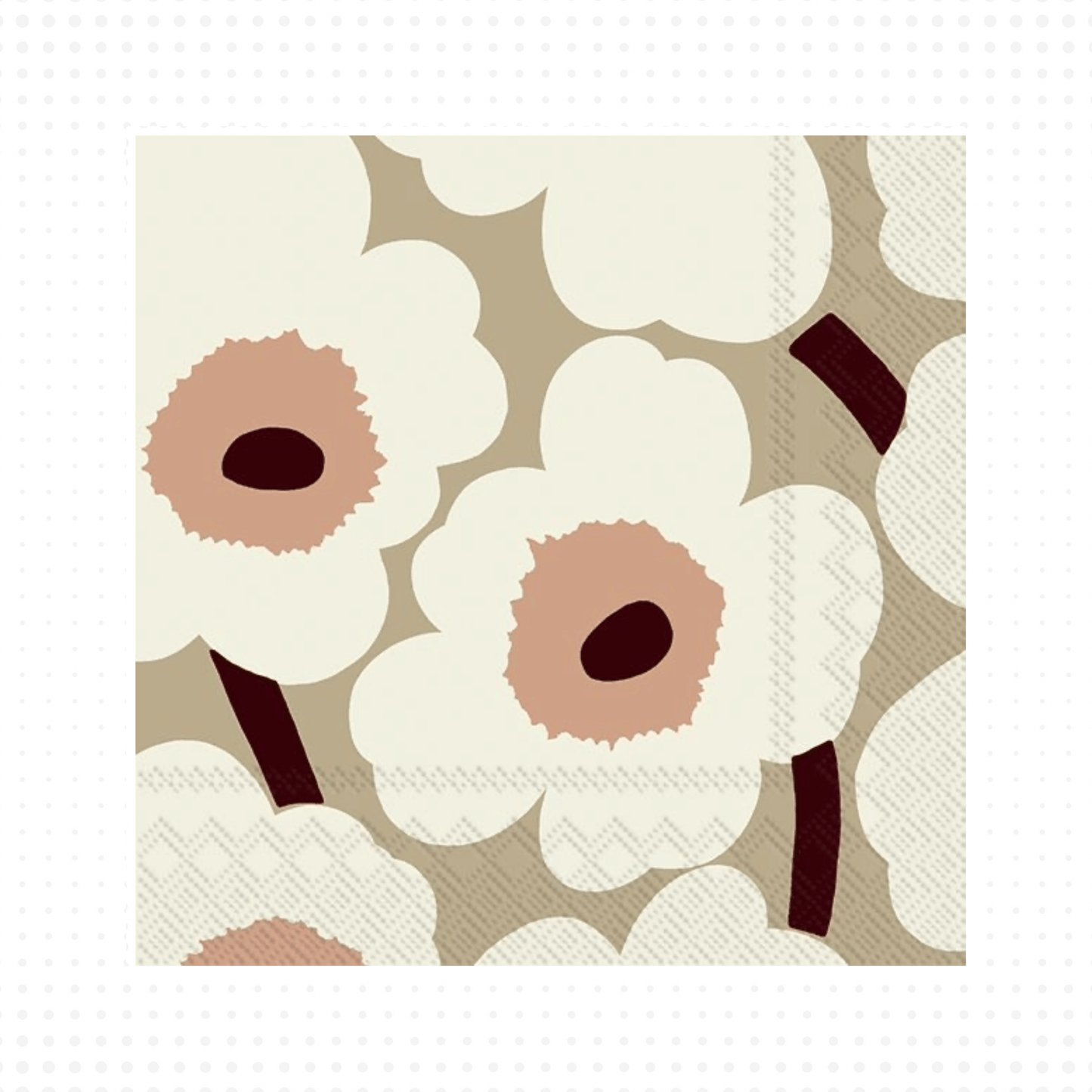 Lautasliina Marimekko Unikko cream 25cm