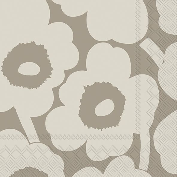Marimekko Unikko Linen/Cream lautasliinat